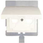BJC - IRIS, TAPA ARTICULADA PARA TOMA R/TV-SAT IP44, BLANCO
