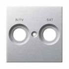 Schneider Electric - Tapa R/TV-SAT ELEGANCE/AQUADESIGN aluminio
