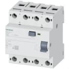 SIEMENS - INTERRUPTOR DIFERENCIAL, DE 4POLOS, TIPO AC, IN: 125 A, 30MA, UN AC: 400 V EL USO DEESTOS APARATO