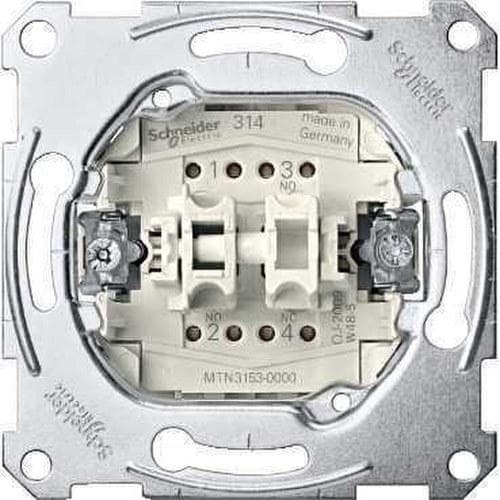 Schneider Electric - Pulsador doble 10A 250V 1 CA