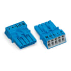 WAGO - Conector hembra;5 polos;Cod. I;azul