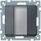 Schneider Electric - Pulsador ELEGANCE PLUS 1 elemento antracita