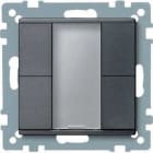 Schneider Electric - Pulsador ELEGANCE PLUS 2 elementos antracita