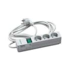 Schneider Electric - Base 1U 3 tomas + interruptor 10P VDE
