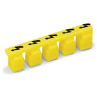 WAGO - Tapones de protección;para 5 bornas;con flecha de advertencia en negro;amarillo