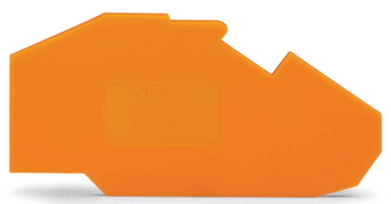 WAGO - Placa final e intermedia;espesor 1,5 mm;naranja