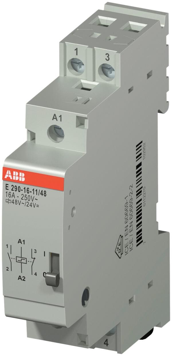 ABB - T.ELECTROME.E290-16-11/48 2P 16A 1NA+1NC ·