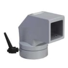 Schneider Electric - Fijación giratoria horizontal cuadrada 50mm RAL 7040 para armarios S3CM HMI