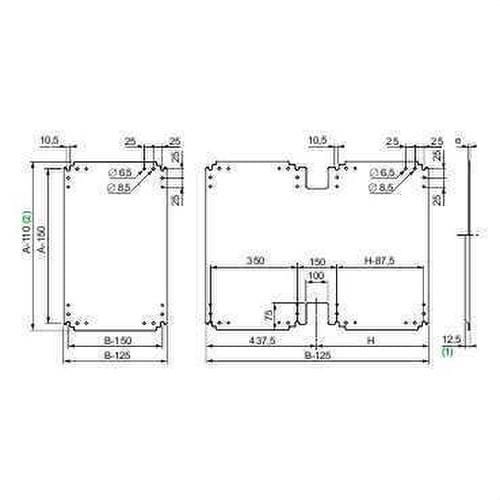 Schneider Electric - Placa montaje poliéster 1250x1000mm