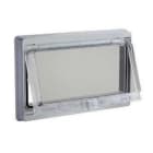 Schneider Electric - Ventana de plástico con tapa transparente con bisagras IP55 78x180mm