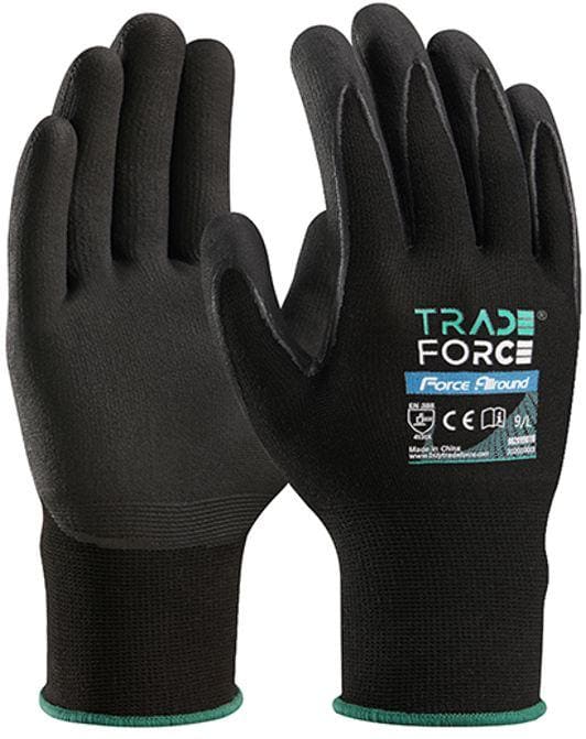 TRADEFORCE - GUANTES FORCE ALLROUND 4131X NYLON+ESP.NITRILO NG 15G TACTIL XL