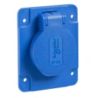 Schneider Electric - Base 10/16A 2P+TT apriete posterior 65x85 azul
