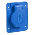 Schneider Electric - Base 10/16A 2P+TT apriete lateral 65x85 azul