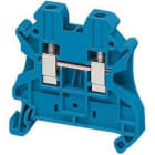 Schneider Electric - Borne conexión tornillo 2 puntos 4mm² azul