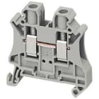 Schneider Electric - Borne conexión tornillo 2 puntos 6mm² gris