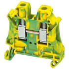 Schneider Electric - Borne conexión tornillo tierra 2 puntos 6mm² verde / amarillo