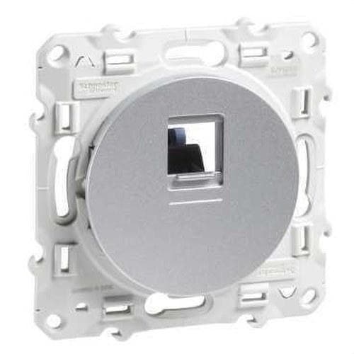 Schneider Electric - Toma RJ45 categoría 6UTP odiase plata
