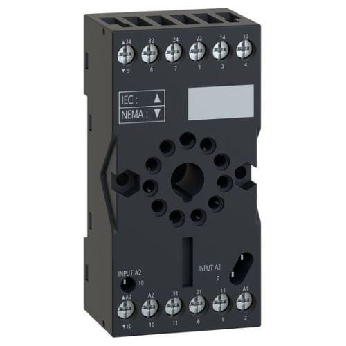 Schneider Electric - HARMONY Time - Encaixe ruz – contr. misto - 10 a - < 250 v – con.r – p/ relé rxm2.., rumc3..