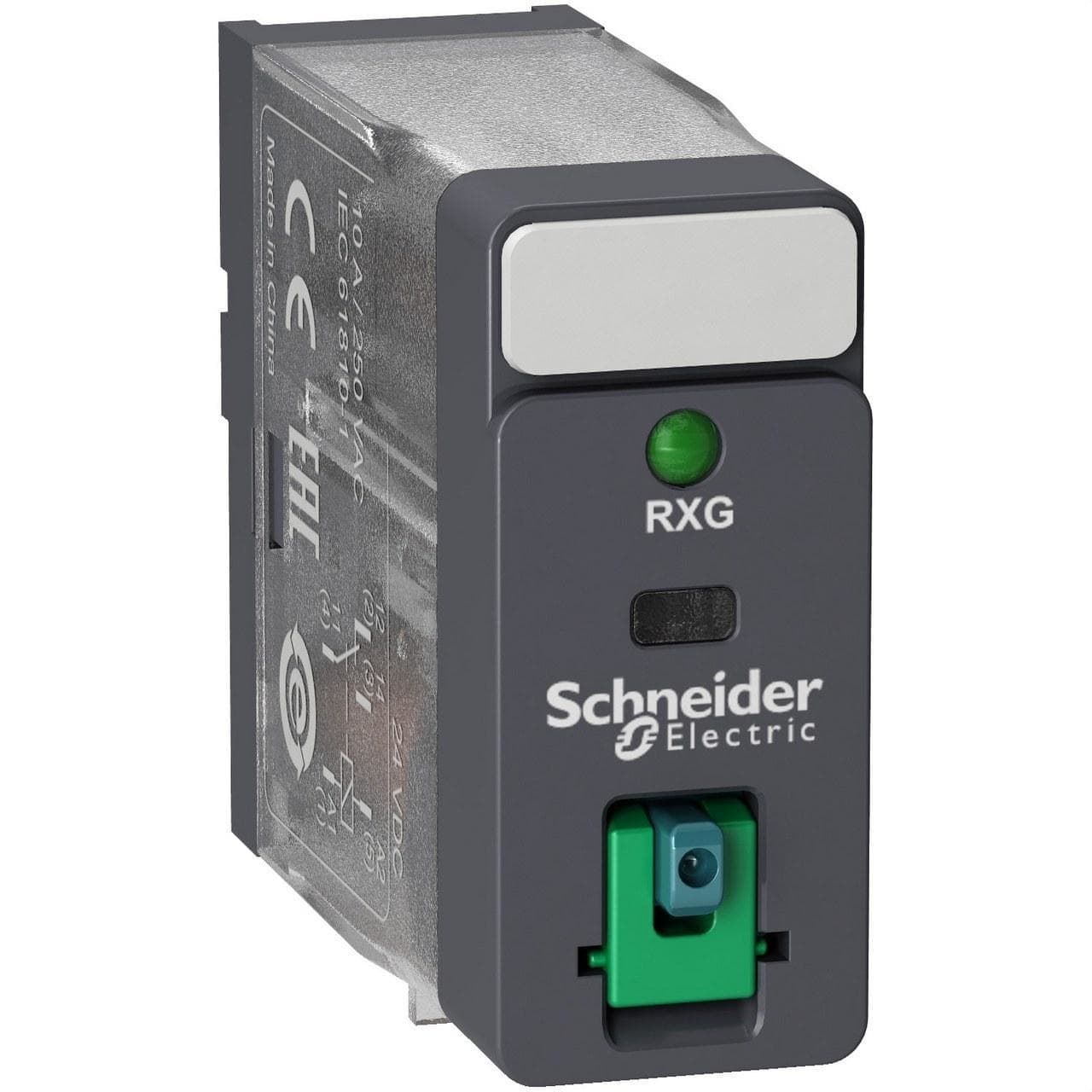 Schneider Electric - HARMONY Relay - Relé 1co 10a+botón test+led 24vdc