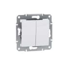 Schneider Electric - Conmutador doble blanco
