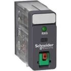 Schneider Electric - Relé interfaz enchufable HARMONY rxg 2 c/o estándar-120vca-5a c/pulsador prueba bloqueable y led