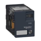 Schneider Electric - Relé miniatura enchufable - HARMONY rxm 4 c/o 24 v dc 6 a con led