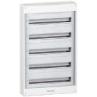 Schneider Electric - Cofre metálico PRAGMA24 superficie 5 filas con 120 módulos sin puerta
