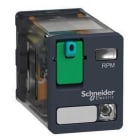 Schneider Electric - Relé de potencia enchufable - HARMONY RPM - 2 CA - 24 V CC - Led