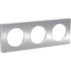 Schneider Electric - Marco TOUCH con 3 elementos aluminio cepillado