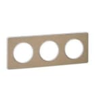 Schneider Electric - Marco TOUCH con 3 elementos bronce cepillado