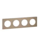 Schneider Electric - Marco TOUCH con 4 elementos bronce cepillado