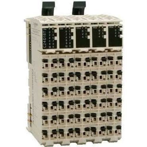 Schneider Electric - Bloque expansión E/S compacto TM5 - 42 E/S - 24 DI - 18 DO transistor