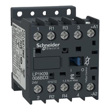 Schneider Electric - Contactor TeSys K - 4P(2 NA + 2 NF) - AC-1 - <= 440 V 20 A - 24 V bobina CC