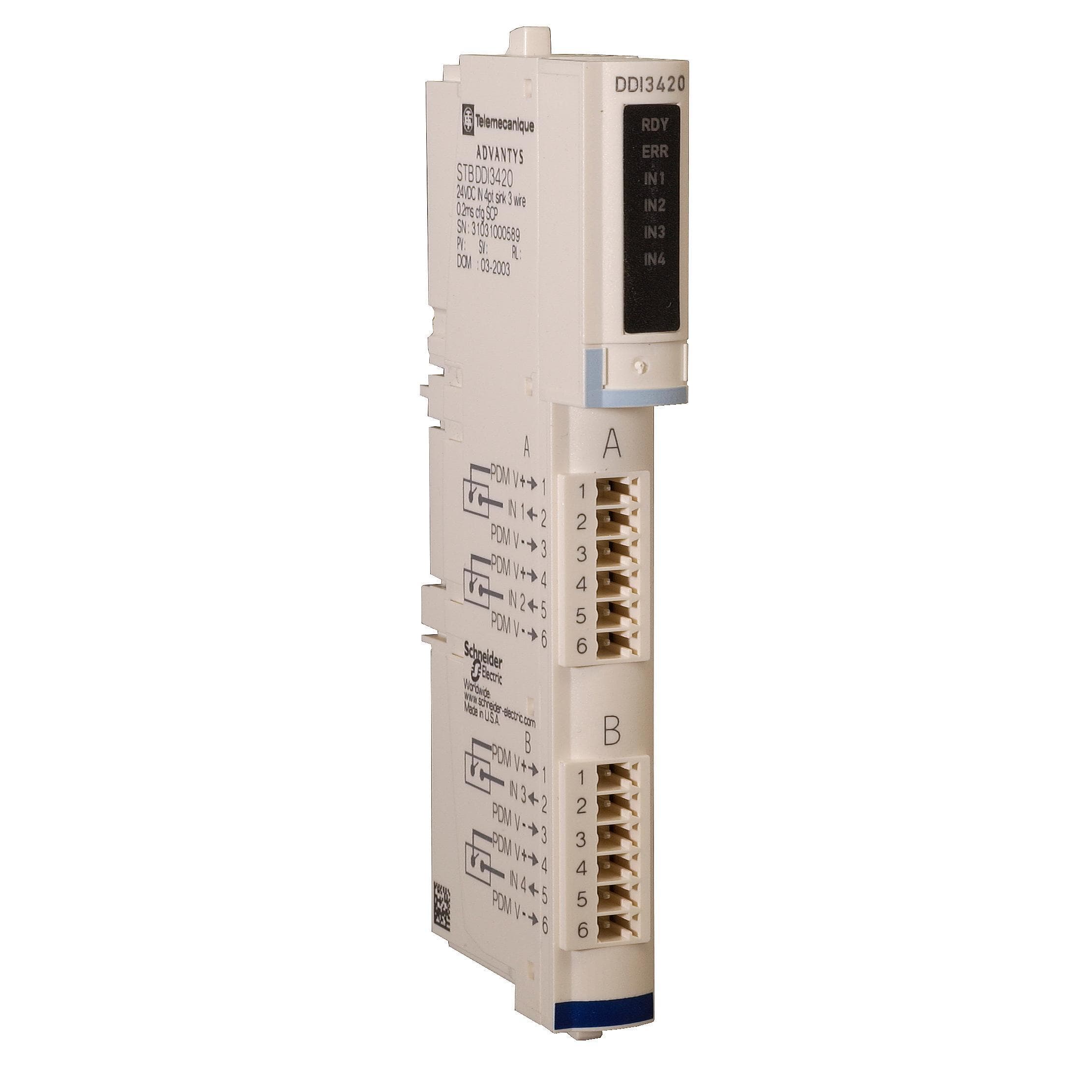 Schneider Electric - Kit de entrada digital estándar STB – 24 V CC - 4 E