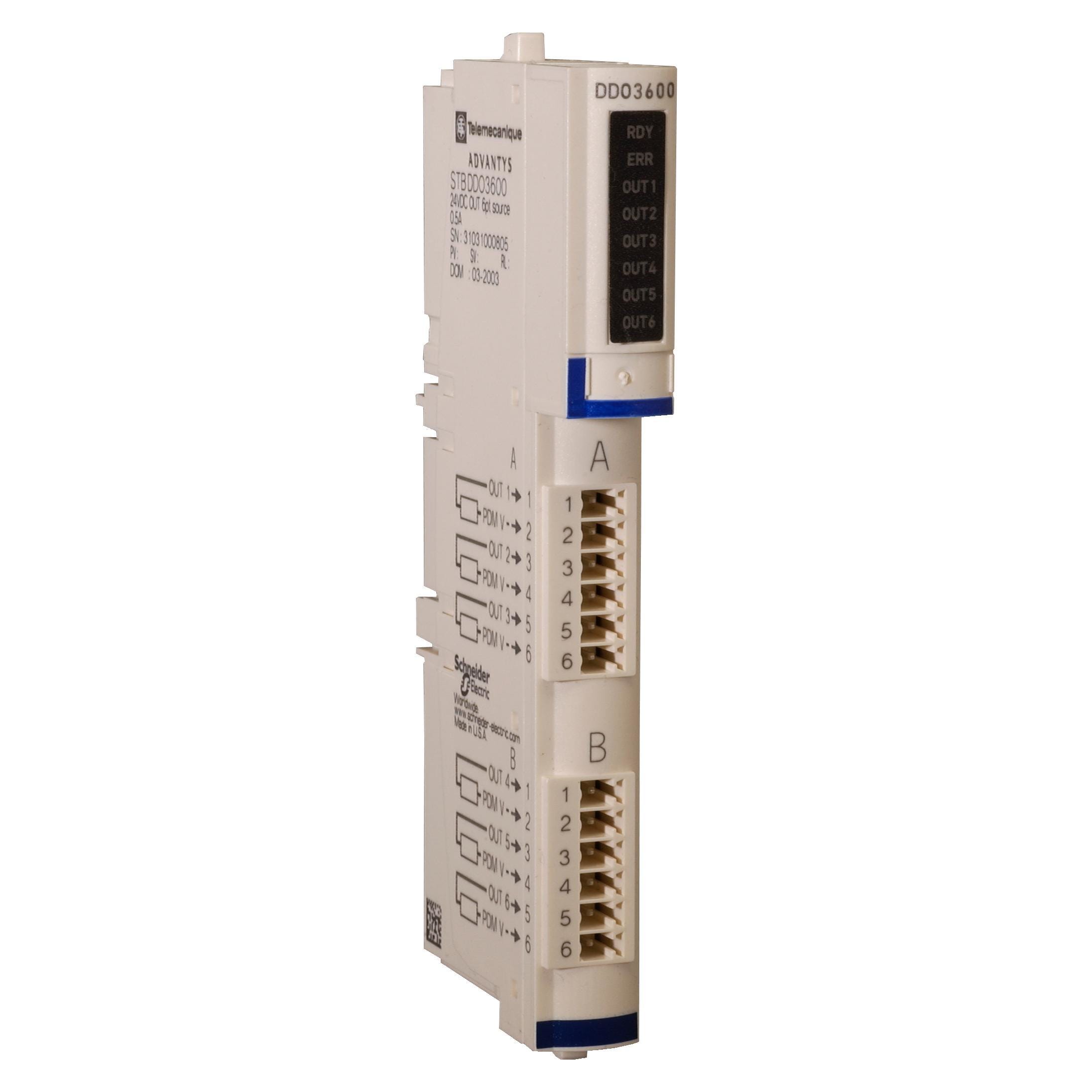 Schneider Electric - Kit de salida digital estándar STB - 24 V CC - 6 S