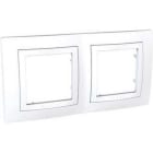 Schneider Electric - Marco BASIC con 2 elementos blanco polar serie ÚNICA