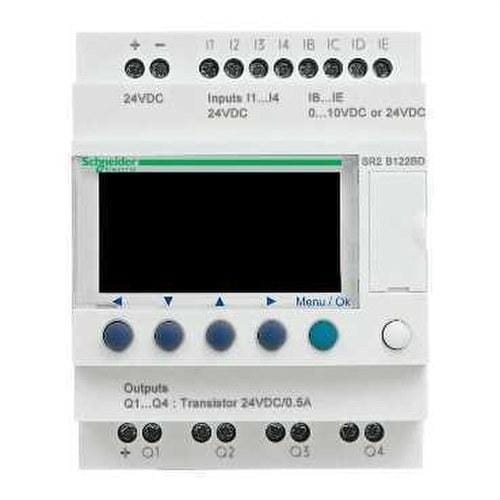 Schneider Electric - Relé programable compacto zelio logic - 12 e s - 24 v ca - reloj - pantalla