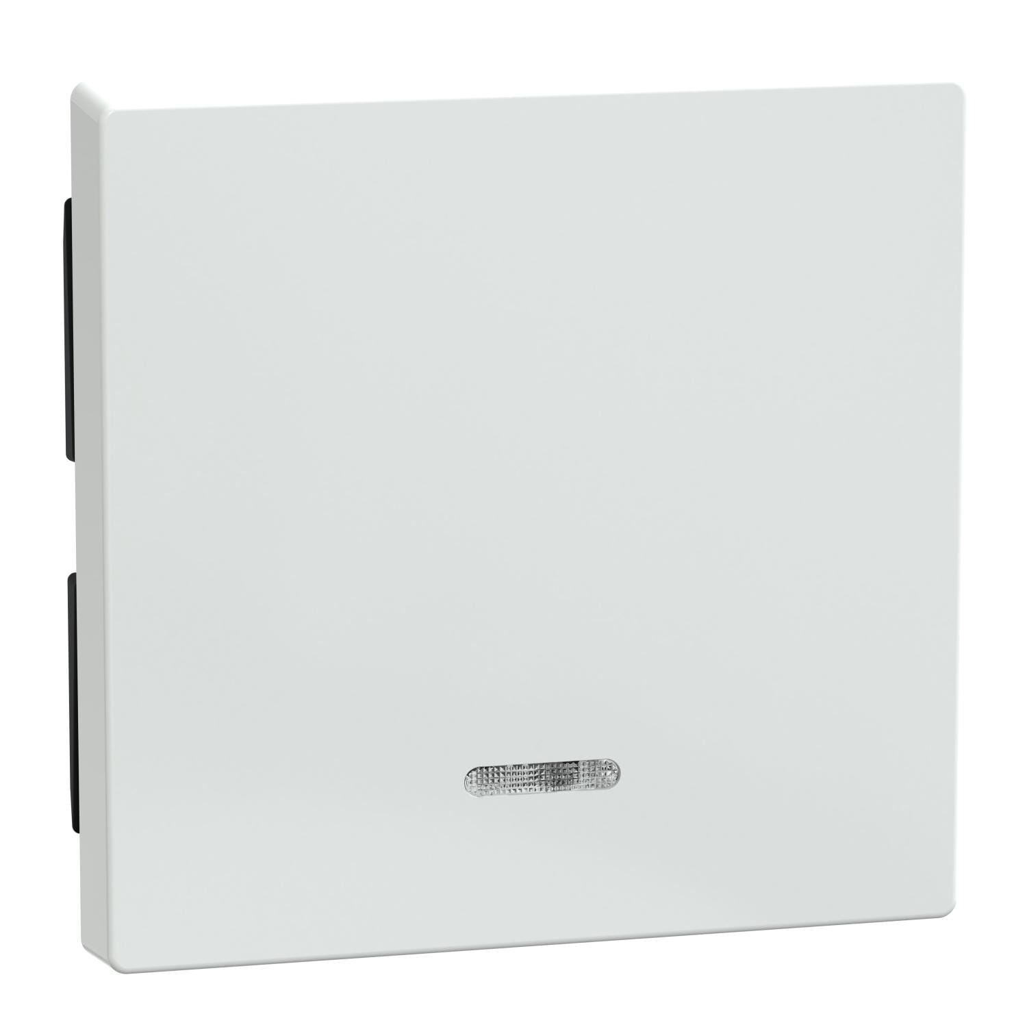 Schneider Electric - Tecla con visor System M, Blanco Activo Antibacteriano