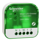 Schneider Electric - Wiser by SE, micromódulo 200W, multicable, LED, ZigBee, blanco/verde