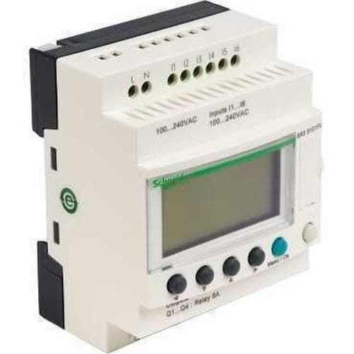 Schneider Electric - Zelio Logic - Relé programable modular zelio logic - 10 e s - 100..240 v ca - reloj - pantalla