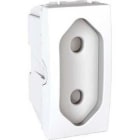 Schneider Electric - Base 2P 10A estrecho seguridad serie ÚNICA blanco polar