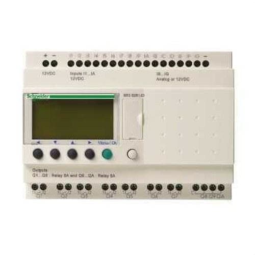 Schneider Electric - Relé programable modular zelio logic - 26 e s - 12 v cc - reloj - pantalla