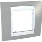 Schneider Electric - Marco serie ÚNICA PLUS con 1 elemento blanco polar/gris niebla