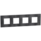BTICINO - LW-PLACA 2X4M DARK GREY