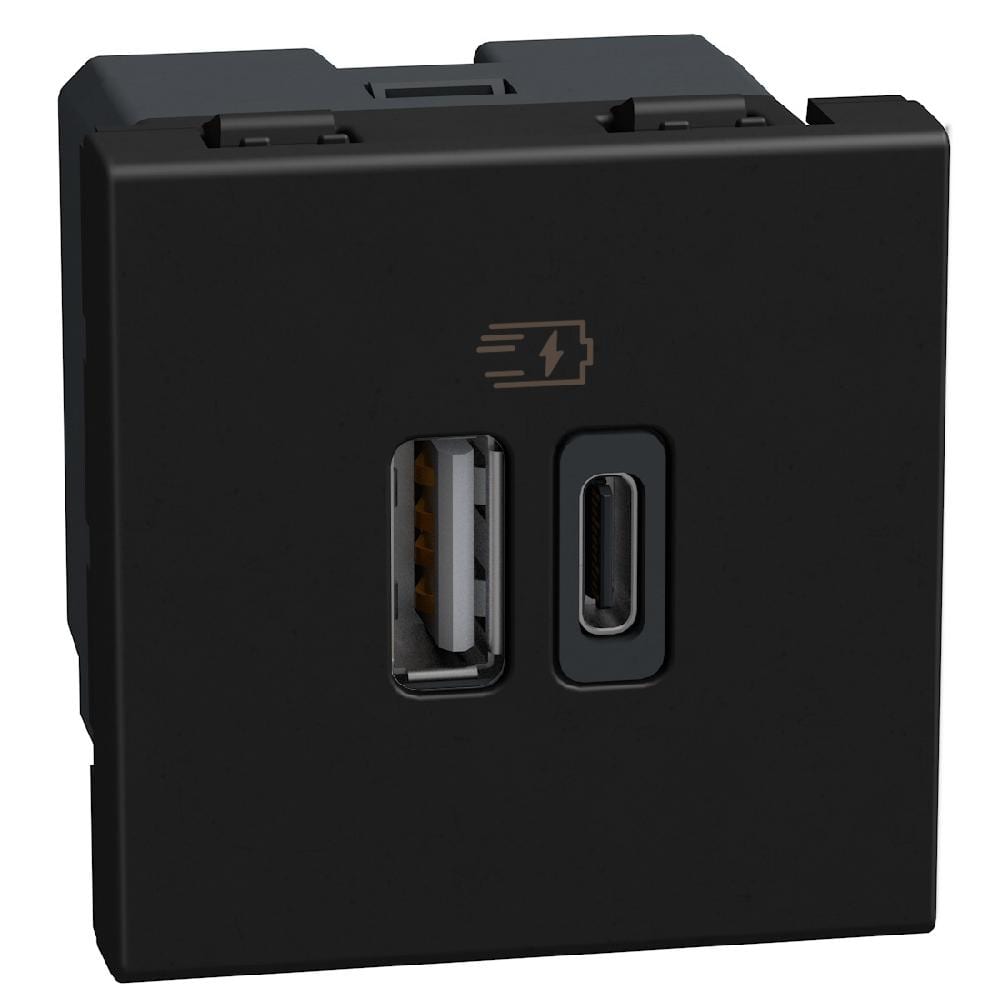 BTICINO - LW-BASE USB A+C 3A 15W 2M DK