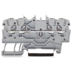 WAGO - Borna de paso para 4 conductores;1 mm²;Apropiado para aplicaciones Ex e II;gris