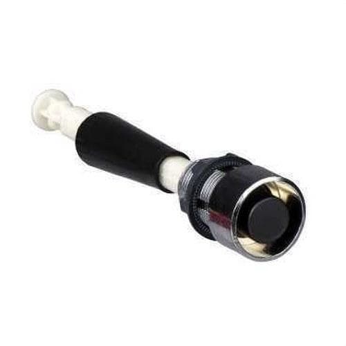Schneider Electric - Pulsador rasante diámetro 22 rearme 130-257 negro embellecedor metálico