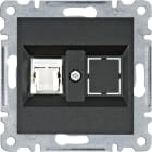 HAGER - TOMA RJ45, CAT.5E, UTP, LUMINA, NEGRO