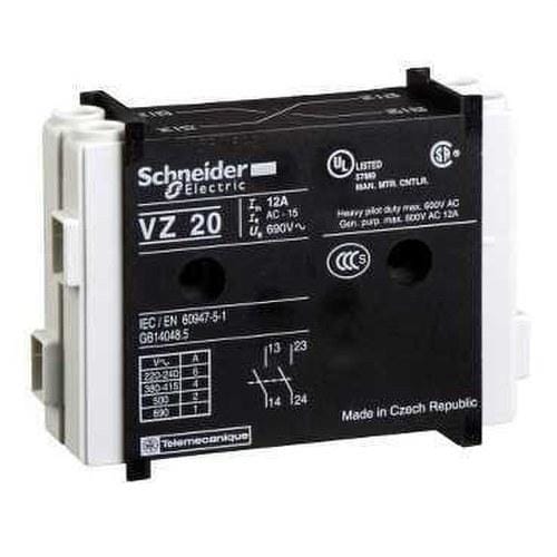 Schneider Electric - Bloque 2 contactos auxiliares abierto + abierto