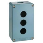 Schneider Electric - Caja metálica IP65 3 taladros diámetro 22,2 profundidad 40mm azul